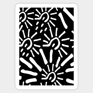 Black & White Pattern Sticker